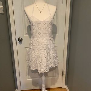 White eyelet dress